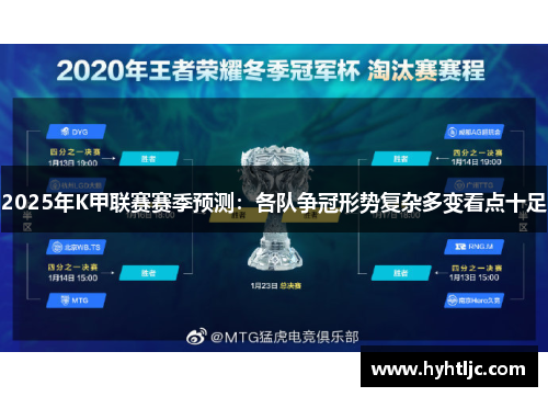 2025年K甲联赛赛季预测：各队争冠形势复杂多变看点十足